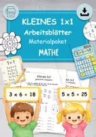 Vorschau - Arbeitsblätter - Materialpaket Kleines 1x1 Mathe Übungen - Deckblatt