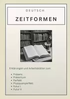 Vorschau - Arbeitsblätter - Zeitformen – Materialpaket (Deutsch) - Deckblatt