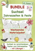 Vorschau - Spiele - BUNDLE: Suchsel zu Jahreszeiten & Feste - Deckblatt