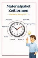 Vorschau - Arbeitsblätter - Zeitformen im Deutschen - DEIN Materialpaket (Deutsch 5-7) - Deckblatt