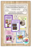 Vorschau - Arbeitsblätter - Kunst-Materialpaket 1 zum Thema "Neues Jahr" - Kunstidee Neujahr, Neues Jahr, Grundschule - Deckblatt