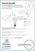 Vorschau - Stundenentwürfe - Hamlet Drama & Interpretation Bundle - Deckblatt