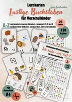 Vorschau - Spiele - Materialpaket „Ich habe… wer hat?“ & Alphabetkarten für Kindergarten und Vorschule - Deckblatt