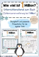 Vorschau - Unterrichtsreihen - Materialpaket: Zahlenraum bis 1 Million / 1.000.000 (Wie viel ist eine Million?) - Deckblatt