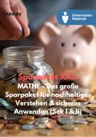 Vorschau - Unterrichtsreihen - ➗ MATHE – Das große Sparpaket für nachhaltiges Verstehen & sicheres Anwenden (Sek I & II) - Deckblatt