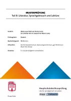 Vorschau - Arbeitsblätter - Materialpaket: Musterprüfungen Hauptschulabschluss Deutsch BaWü – Teil B - Deckblatt