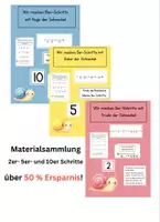 Vorschau - Arbeitsblätter - 2er- 5er- und 10er Schritte mit Trude, Oskar und Hugo den Schnecken - Deckblatt