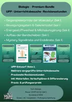 Vorschau - Stundenentwürfe - Biologie UPP + Unterrichtsbesuche & Revisionsstunden Bundle - Deckblatt