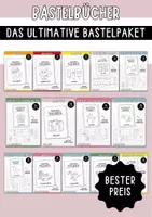 Vorschau - Mal- und Bastelvorlagen - Malbuch- und Rätselpaket für Kinder, Kreativer Lernspaß zum Ausdrucken - Deckblatt