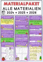 Vorschau - Arbeitsblätter - Materialpaket 2024 & 2025 & 2026 - alle Materialien, CoolSchoolMax - Deckblatt