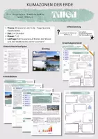 Vorschau - Stundenentwürfe - Materialpaket Taiga - boreale Nadelwälder und Moore (Klimazonen der Erde) - Deckblatt