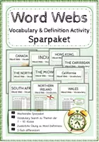 Vorschau - Arbeitsblätter - WORD WEB - Sparpaket (vocabulary & definition) - Deckblatt