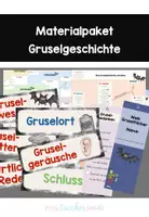 Vorschau - Arbeitsblätter - Gruselgeschichte Materialpaket - Deckblatt