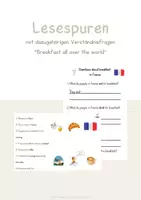 Vorschau - Arbeitsblätter - Materialpaket Lesespuren Breakfast - Deckblatt