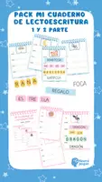 Vista previa - Unidades / Secuencias / Situaciones de Aprendizaje - PACK MI CUADERNO DE LECTOESCRITURA 1ª Y 2ª PARTE - Portada