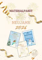 Vorschau - Arbeitsblätter - Materialpaket „Neujahr 2026“: Lapbook zum Thema „Silvester & Neujahr weltweit", Reflexion, Ziele & Neujahrskarten zum Ausmalen - Deckblatt