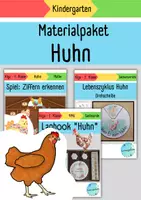 Vorschau - Arbeitsblätter - Materialpaket Huhn für den Kindergarten - Deckblatt