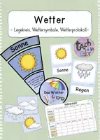 Vorschau - Arbeitsblätter - Materialpaket - Wetter - Deckblatt
