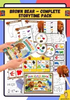 Vista previa - Hojas de trabajo - Brown Bear – Complete Storytime Pack - Portada