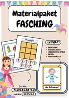 Vorschau - Spiele - Materialpaket -| Fasching | Karneval - Deckblatt