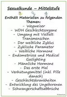 Vorschau - Arbeitsblätter - Materialpaket Sexualkunde Mittelstufe - Deckblatt
