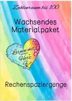 Vorschau - Spiele - wachsendes Materialpaket Rechenspaziergänge im Zahlenraum bis 100 - Deckblatt