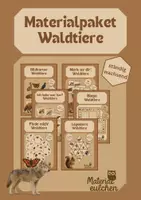 Vorschau - Spiele - Waldtiere Materialpaket - Deckblatt