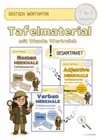 Vorschau - Stundenentwürfe - Materialpaket Wortarten_Tafelmaterial - Deckblatt