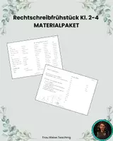 Vorschau - Merkblätter - Materialpaket - Rechtschreibfrühstück - Deckblatt