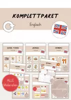 Vorschau - Mal- und Bastelvorlagen - Materialpaket: Englisch Komplettpaket - Deckblatt