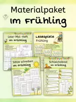 Vorschau - Stundenentwürfe - Wachsendes Materialpaket: Frühling - Lesen, Schreiben, Erzählen - Deutsch Klasse 1 bis 4 - Deckblatt