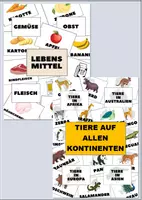 Vorschau - Bildkarten - Bildkarten Paket Lebensmittel & Tiere - Deckblatt
