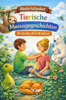 Vorschau - Stundenentwürfe - Materialpaket: Tierische Massagegeschichten für Kinder - Deckblatt