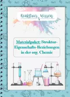 Vorschau - Arbeitsblätter - Materialpaket: Struktur-Eigenschafts-Beziehungen Löslichkeit und Siedetemperatur - Deckblatt
