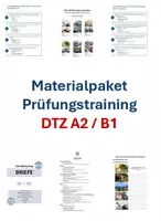 Vorschau - Arbeitsblätter - Prüfungstraining DTZ A2/B1 Materialpaket - Deckblatt