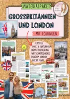 Vorschau - Unterrichtsreihen - Materialpaket rundum Großbritannien und London - Geographie - Wirtschaft - Gesellschaft - Politik - Kultur - Diversität - Sehenswürdigkeiten - Brexit mit Lösungen (Klasse 8 9 10 11) - Deckblatt