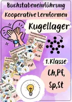 Vorschau - Arbeitsblätter - Buchstabeneinführung Ch, Pf, Sp, St - Laut Ch, Pf, Sp, St - Kugellager Ch, Pf, Sp, St - Deckblatt