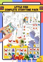Vorschau - Mal- und Bastelvorlagen - Little Fish – Complete Storytime Pack - Deckblatt