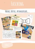 Vorschau - Arbeitsblätter - Fasching Materialpaket - Deckblatt