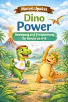 Vorschau - Unterrichtsreihen - Dinosaurier Power: Bewegung und Entspannung - Deckblatt