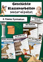 Vorschau - Arbeitsblätter - Geschichte Klassenarbeiten Materialpaket 6. Klasse Gymnasium - Deckblatt