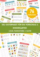 Vorschau - Arbeitsblätter - XXL-Osterpaket für Kindergarten & Vorschule – Mathe, Logik & Feinmotorik | 76 Arbeitsblätter | Zählen, Rechnen, Schwungübungen & Konzentration - Deckblatt