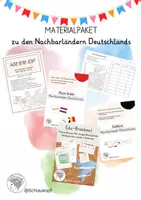 Vorschau - Spiele - Materialpaket zu den Nachbarländern Deutschlands - Deckblatt