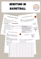 Vorschau - Anderer Materialtyp - Materialpaket Benotung im Basketball - Deckblatt