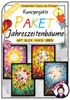 Vorschau - Stundenentwürfe - KUNST-Paket: Jahreszeitenbäume - mit Blick nach oben - Deckblatt