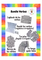 Vista previa - Hojas de trabajo - Bundle Verbos - Portada