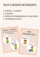 Vorschau - Fördermaterial/Inklusion - Regelkarten & Emotionskarten für den Kindergarten - Deckblatt