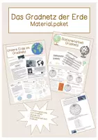 Vorschau - Stundenentwürfe - Materialpaket Gradnetz der Erde - Deckblatt