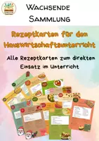 Vorschau - Arbeitsblätter - Die große Rezeptsammlung – wachsendes Komplettpaket - Deckblatt
