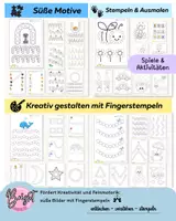 Vorschau - Arbeitsblätter - Dot-Marker Materialpaket Feinmotorik Arbeitsblätter - Deckblatt